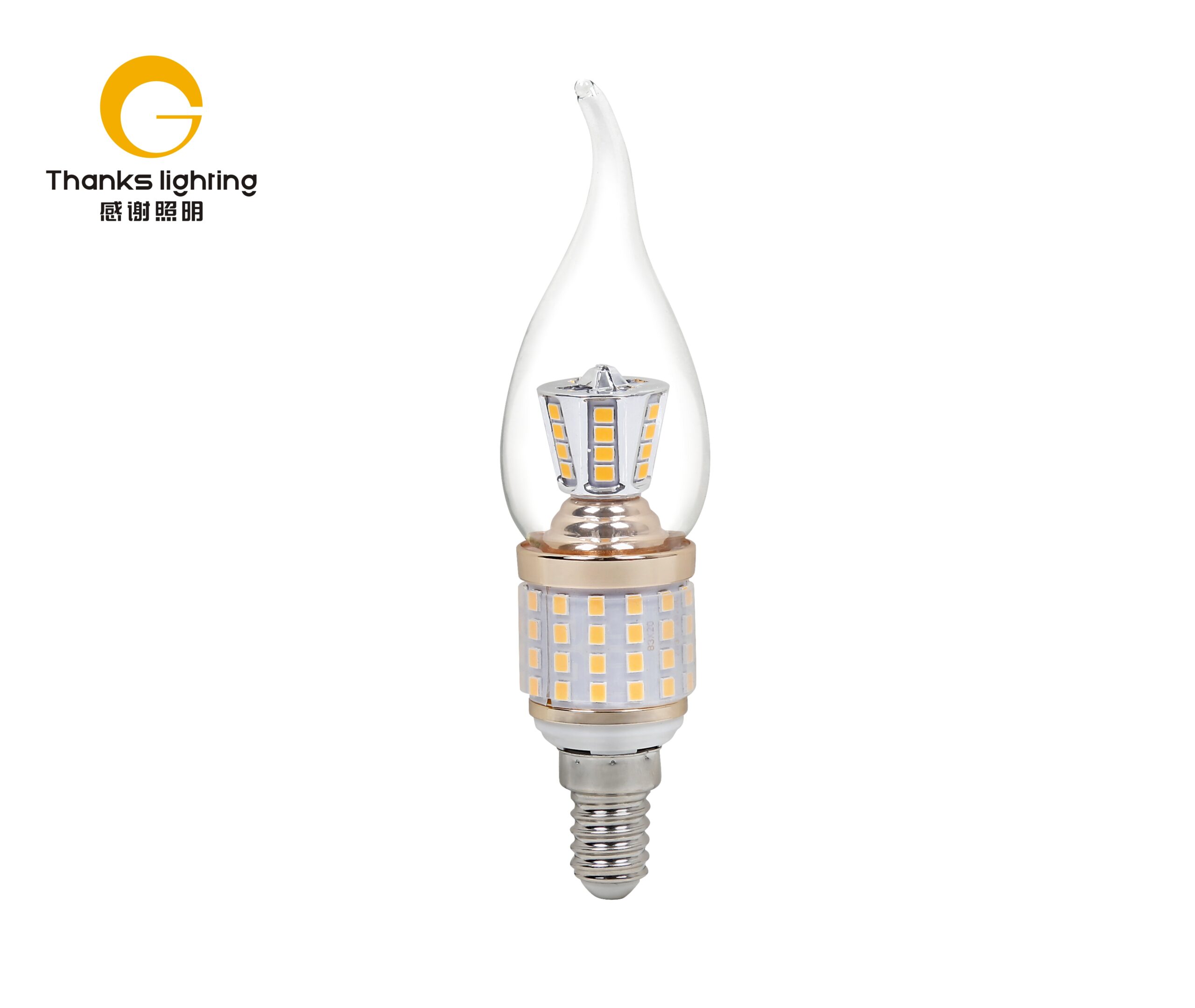 上下发光12W 拉尾白底图-1 Up and down light S gold / K gold pull tail light bulb 12W - Image 1